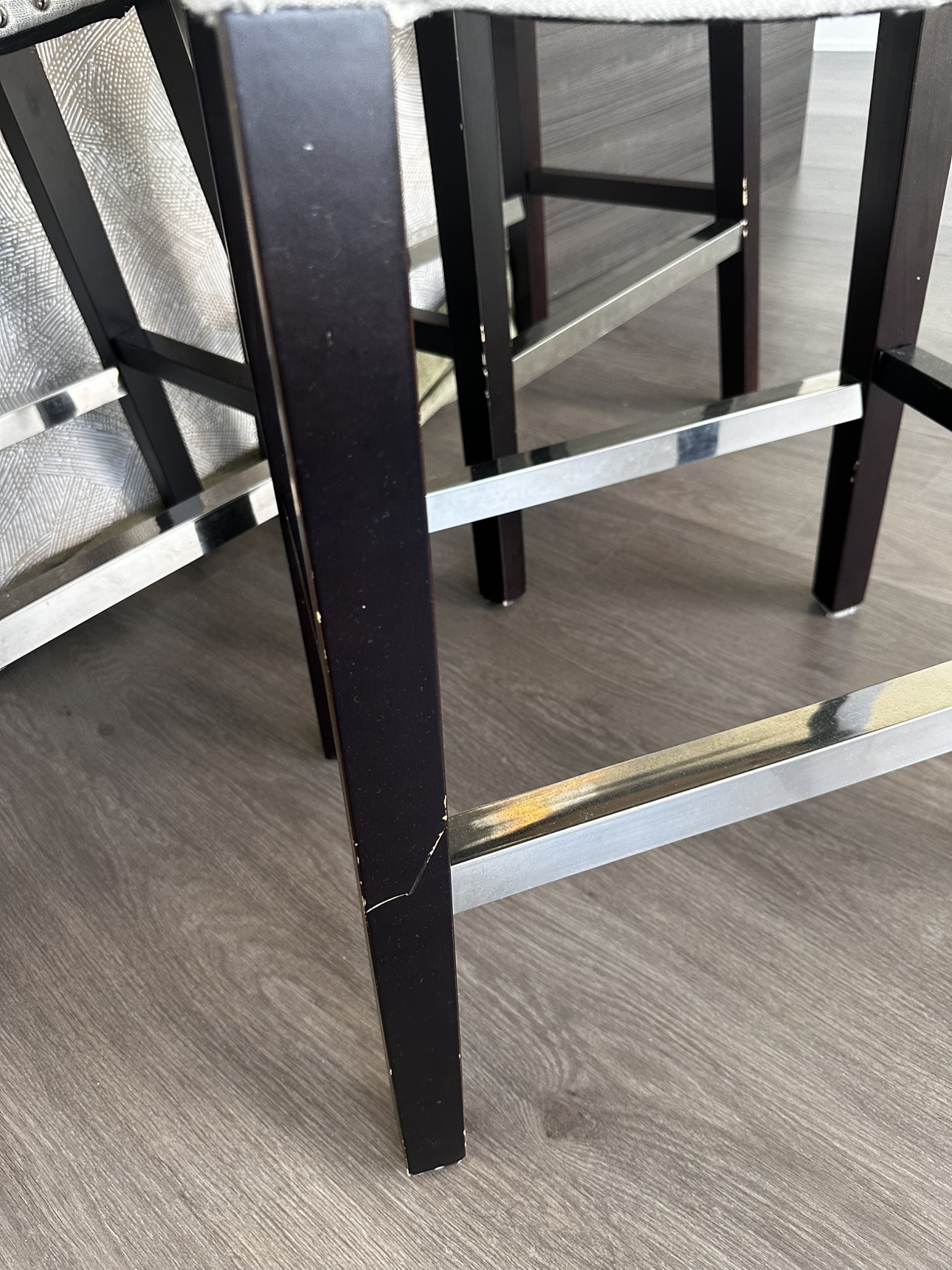 Set of 3 Bar Stools - photo 2