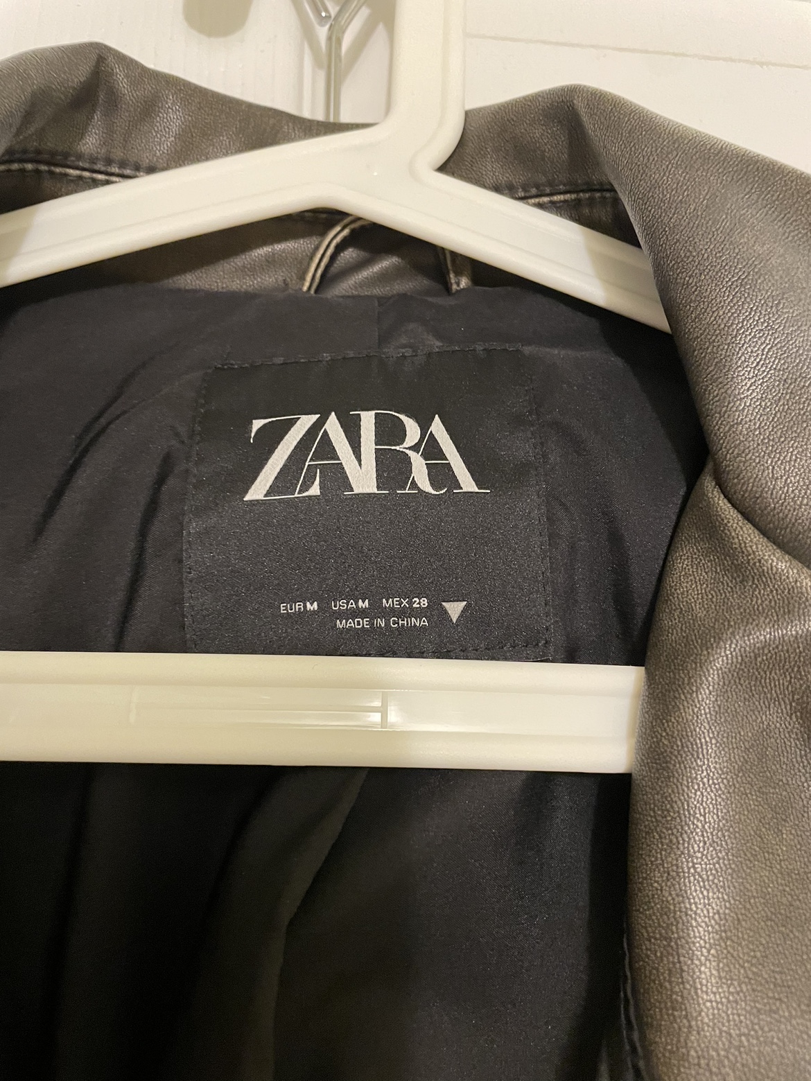 Zara Green Leather Jacket - photo 2