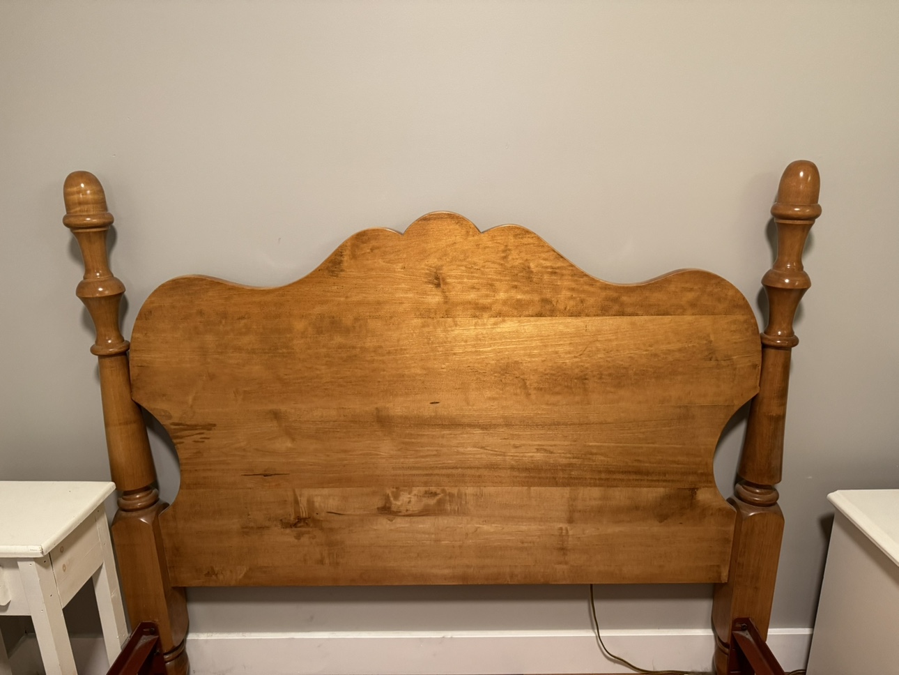 Vintage Handmade Double / Full Wooden Bed Frame - photo 3