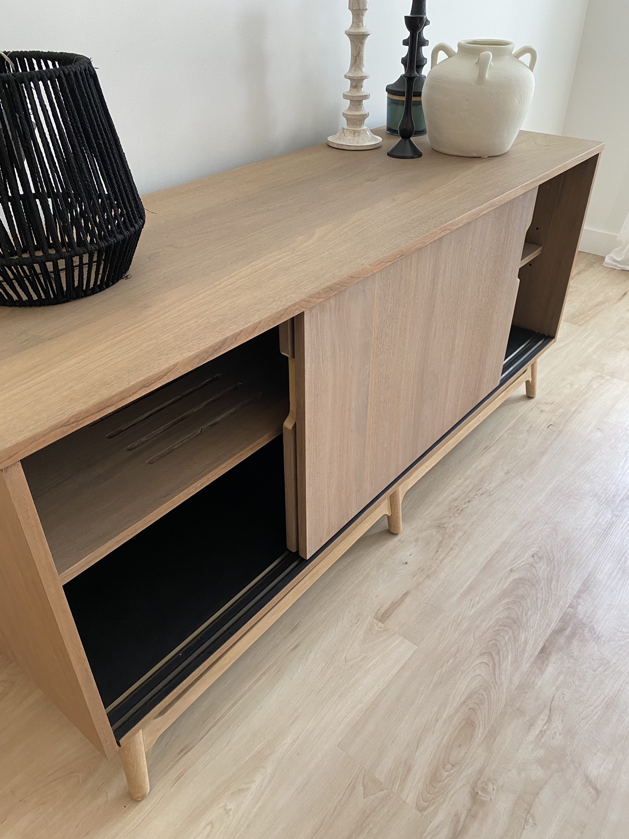 Sold Mid-Century Modern Sliding Door Cabinet - photo 5