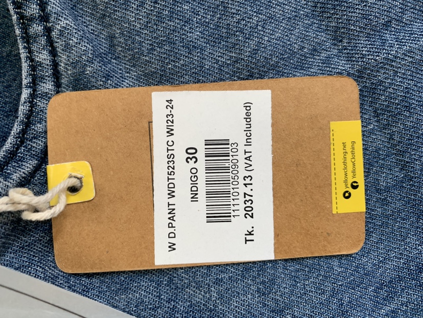 Yellow High Waisted Straight Leg Jeans - photo 2
