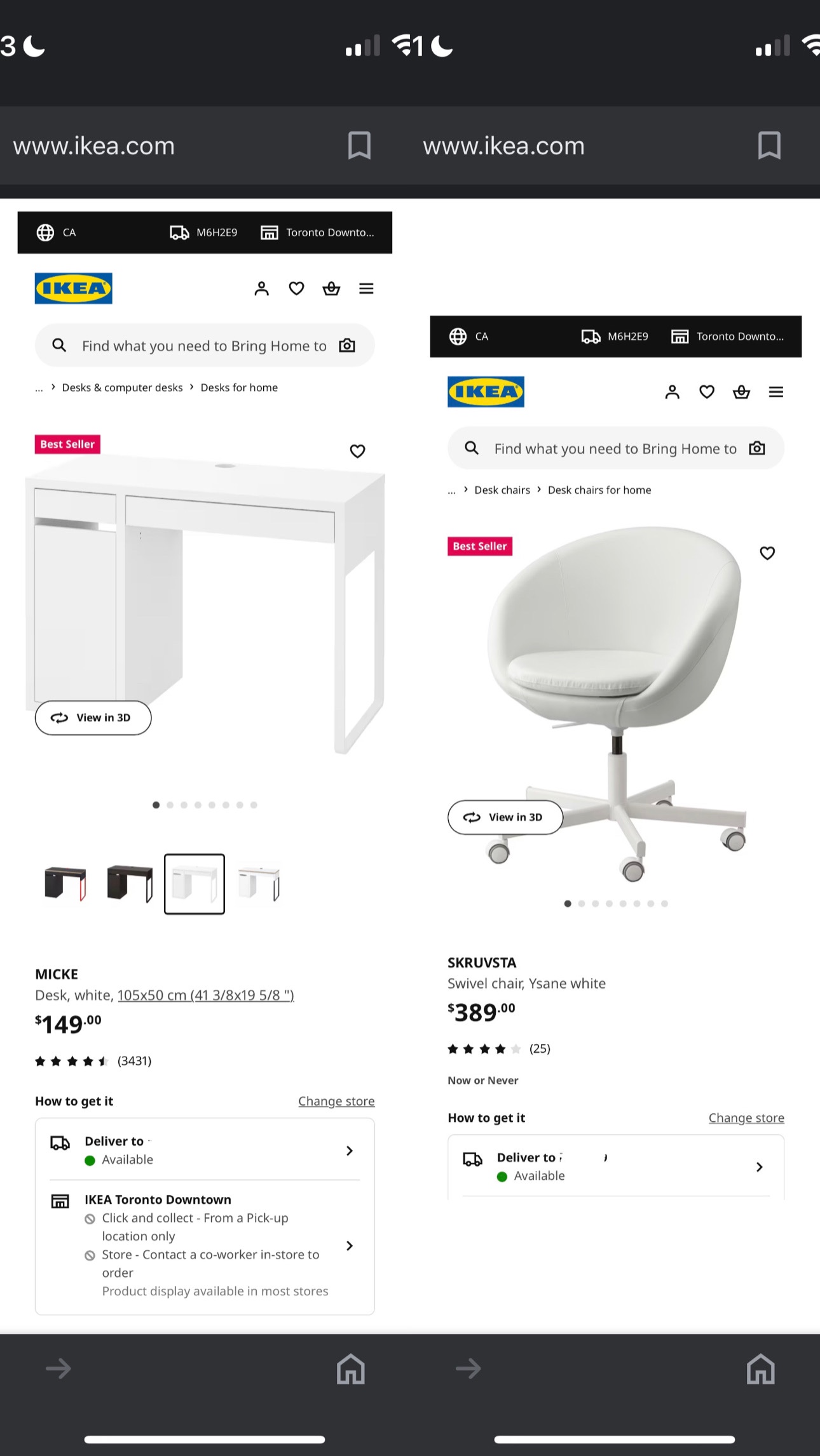 IKEA desk + swivel chair - photo 2