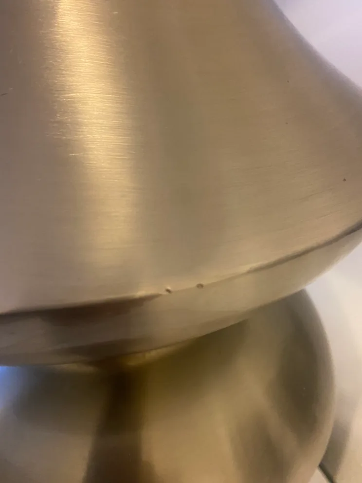 Silver Table Lamp with Black Shade image indicator(6)