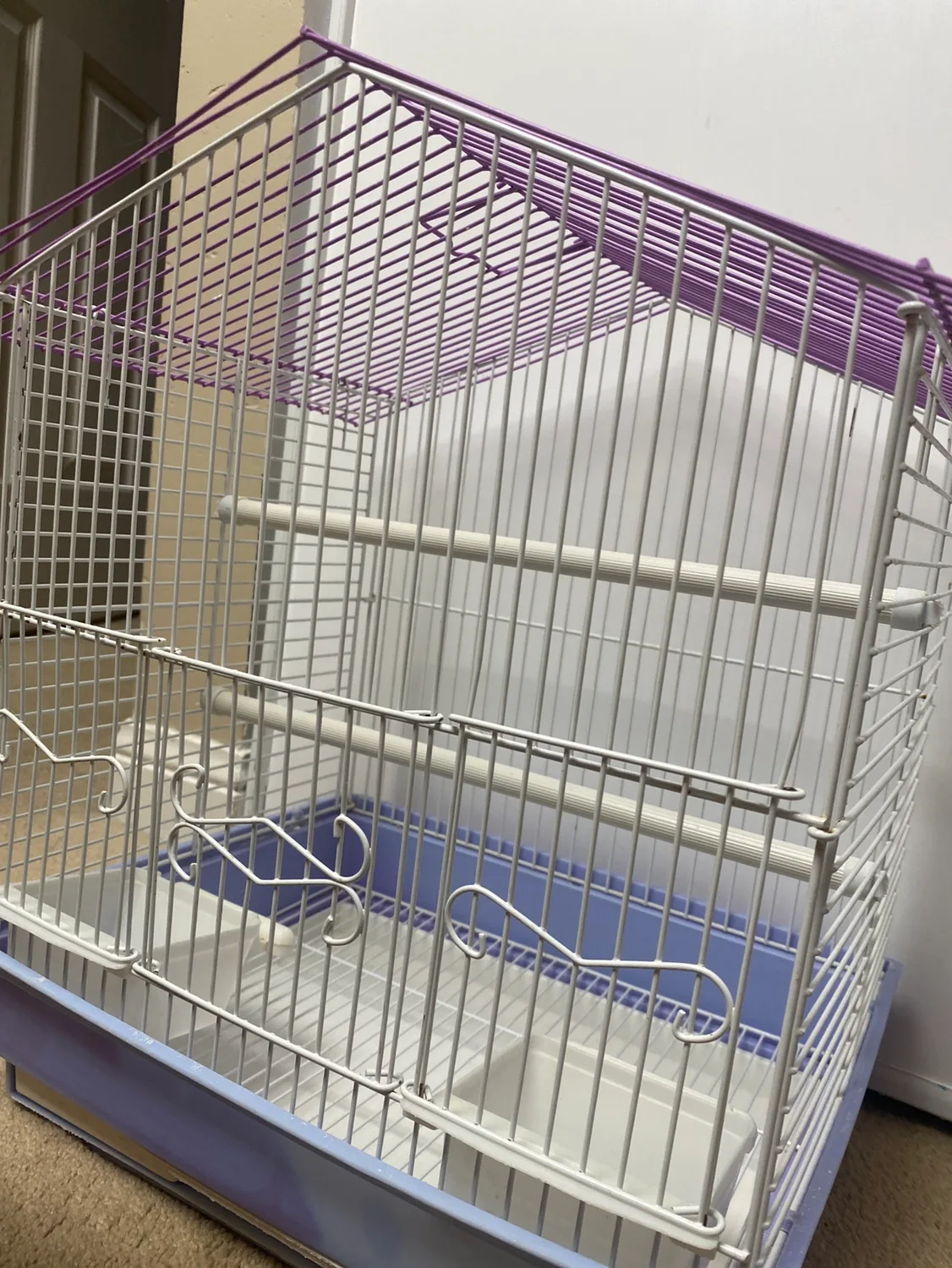 Purple and White Bird Cage image indicator(3)