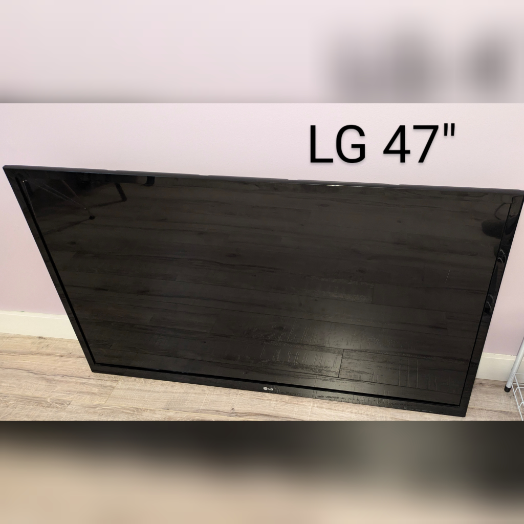 pending pick up - LG 47" TV with Remote and Wall Mount
