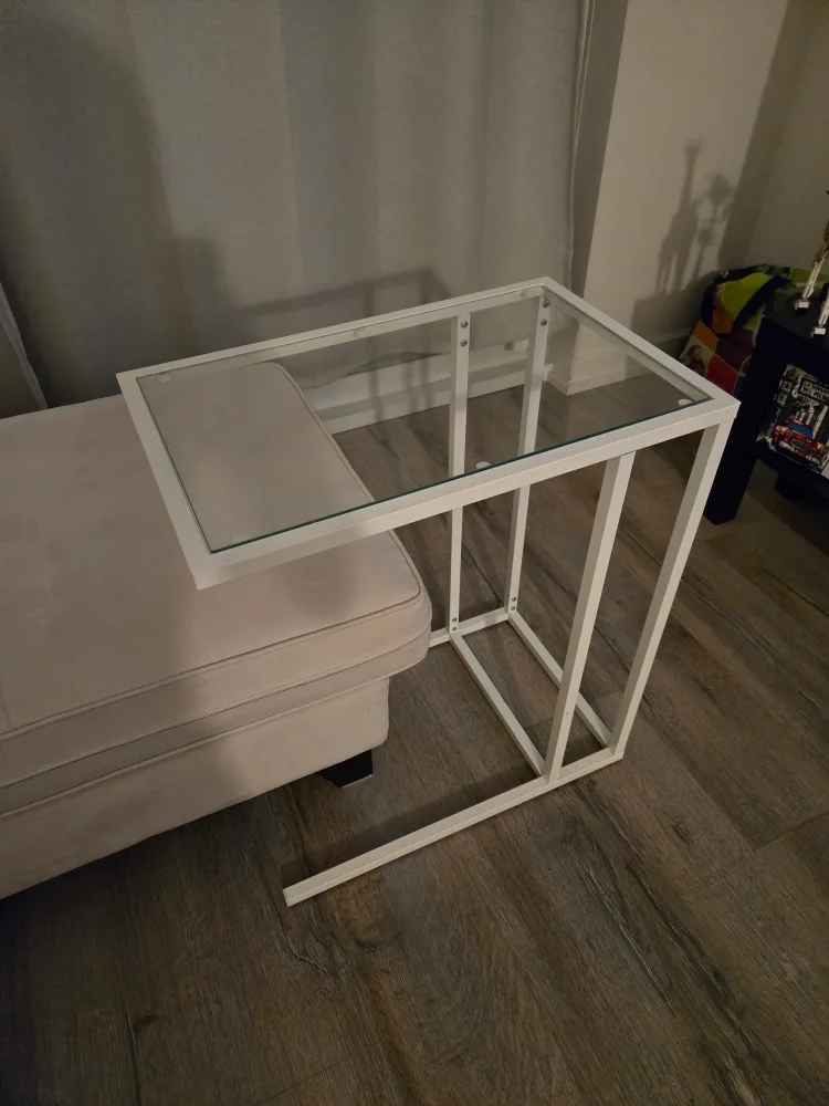 Glass Top Laptop Table (white) image indicator(2)