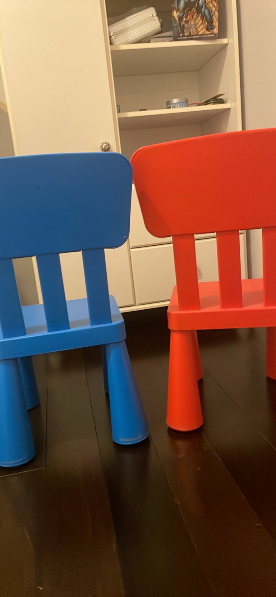 IKEA Children's Chairs - Blue and Red