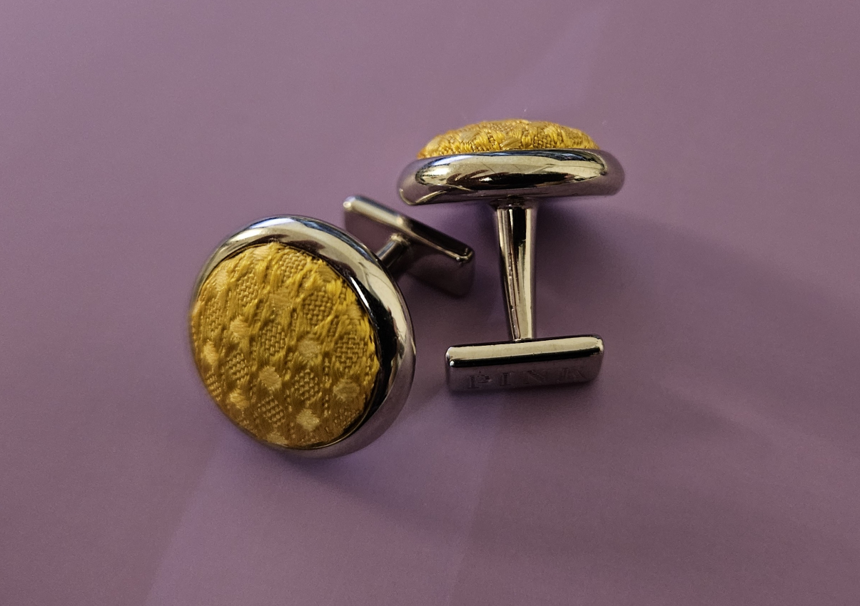 Thomas Pink Silk Cufflinks - photo 4