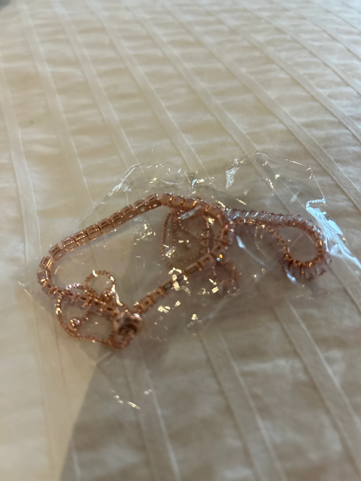 Rose Gold Tennis Bracelet Set image indicator(2)