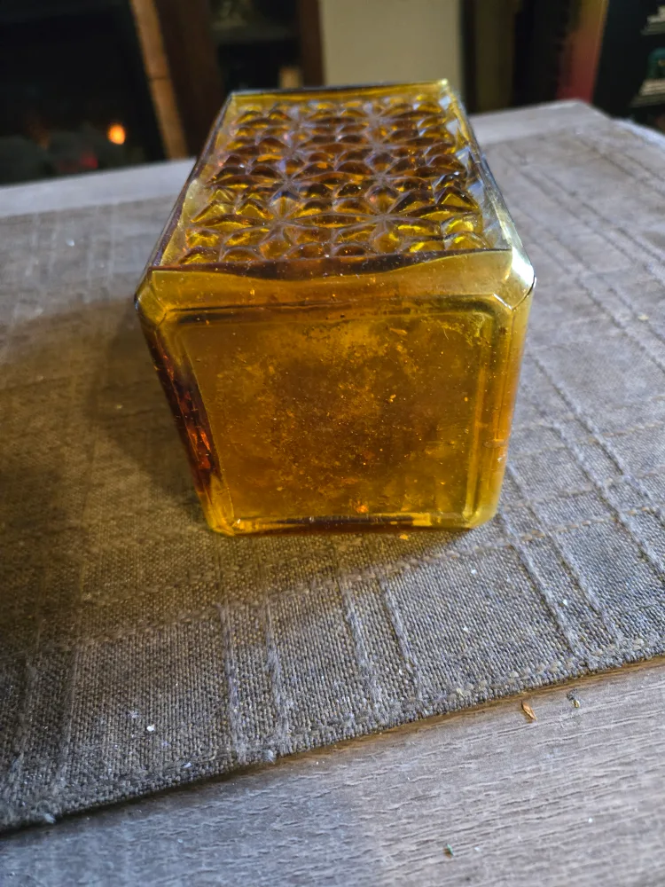 rare vintage  amber bottle thumbnail