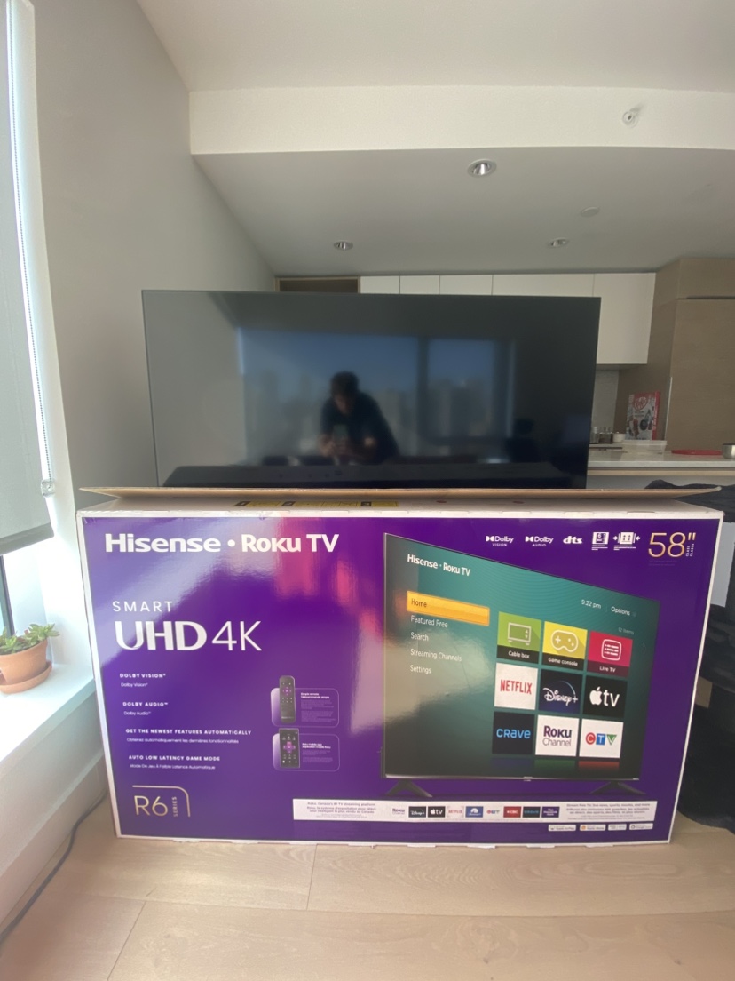 Hisense 58" Roku TV with extended guarantee to 2026