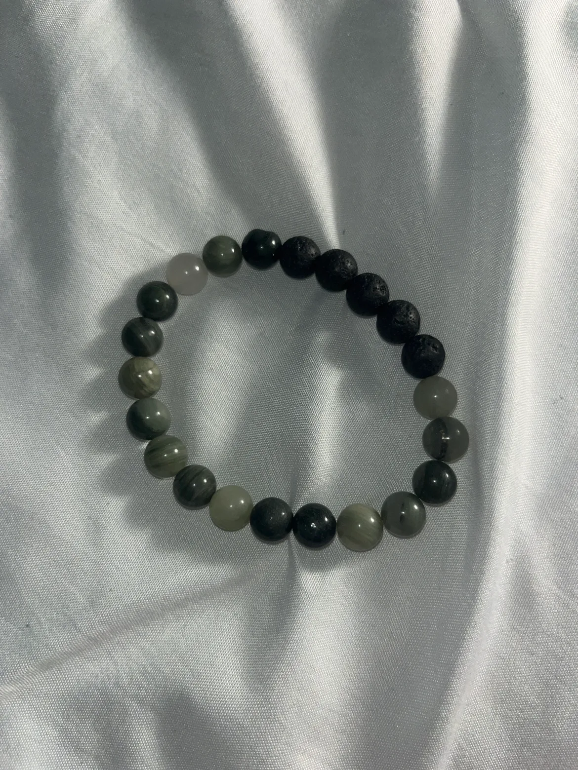 Green and Black Stone Bracelet thumbnail