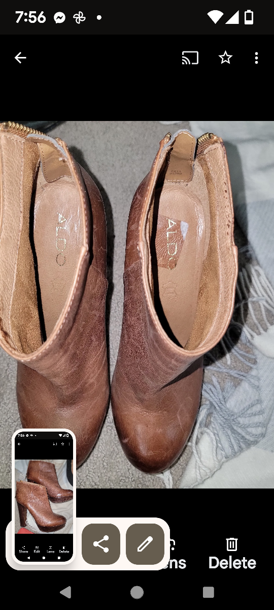 Brown Leather Ankle Boots - photo 2