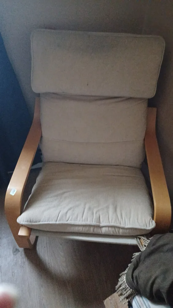 rocking chair with cushion thumbnail