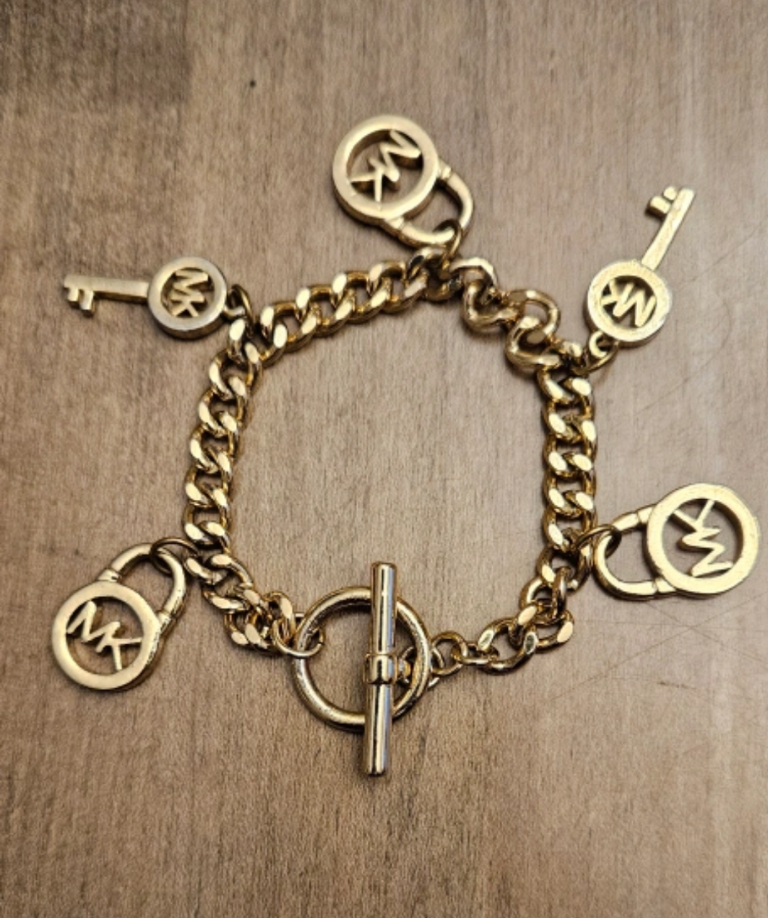 Michael Kors Gold Chain Charm Bracelet