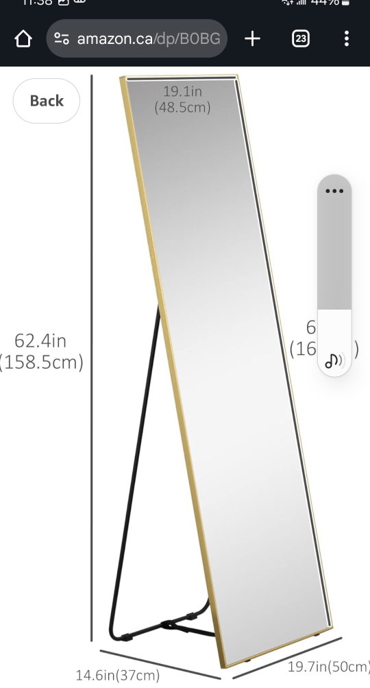 Full Length Standing Mirror