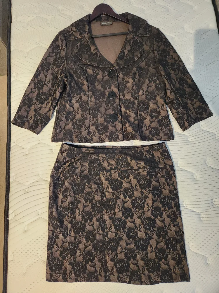 Black and Gold Floral Suit thumbnail