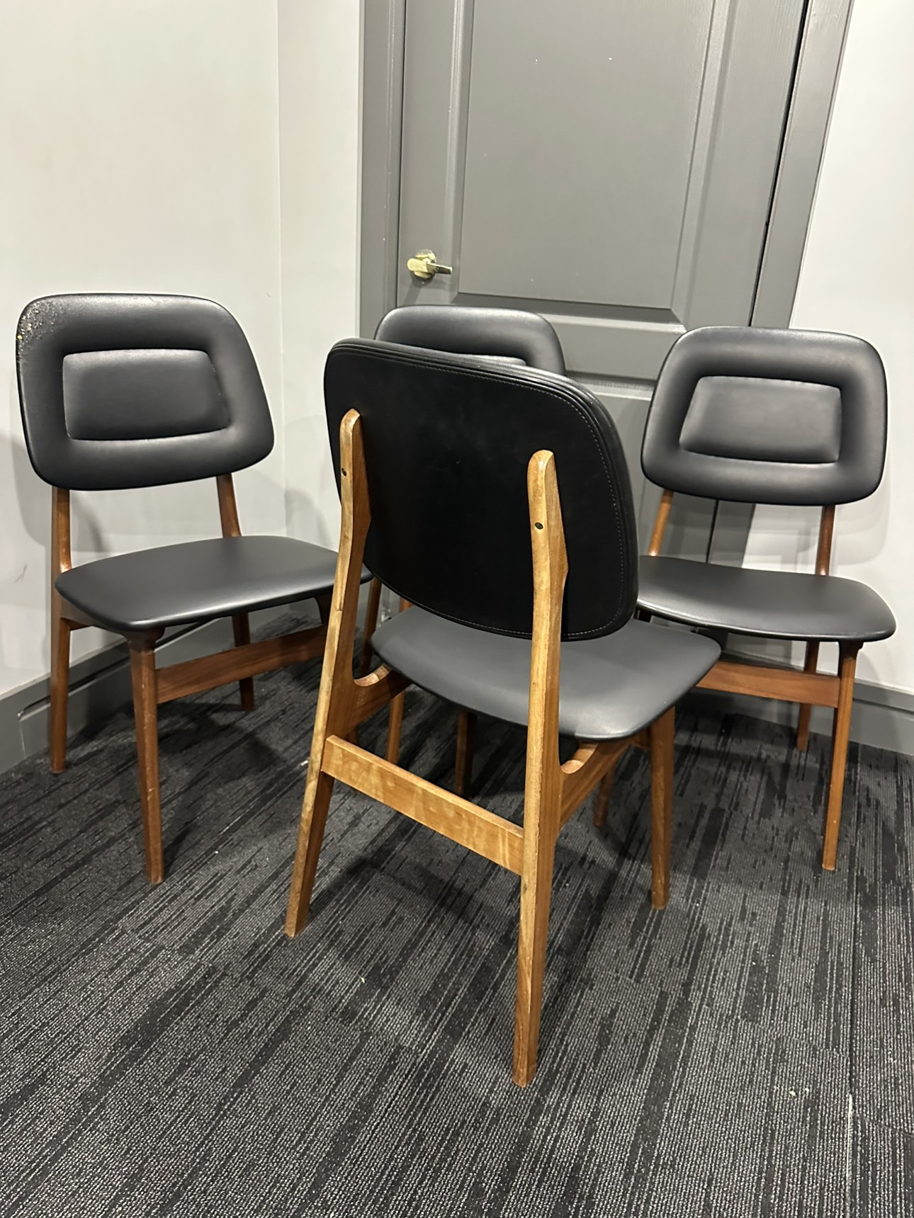 Mid century dining chairs - photo 2