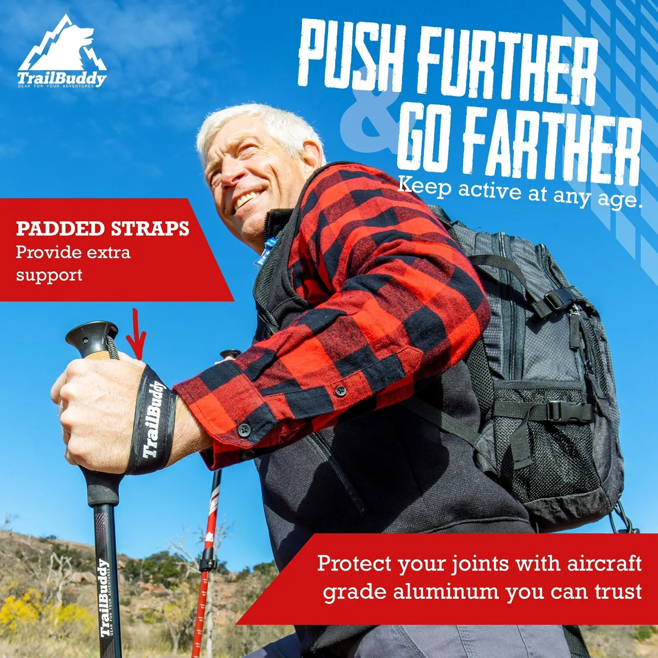 TrailBuddy Hiking Trekking Poles image indicator(6)