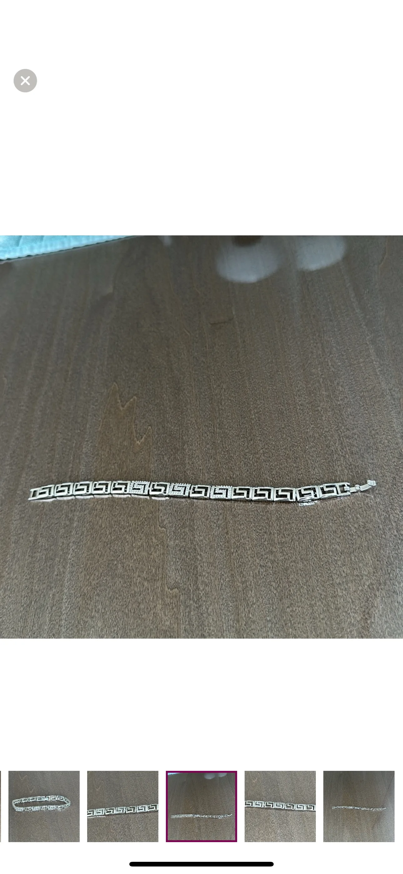 Silver Greek Key Bracelet image indicator(5)