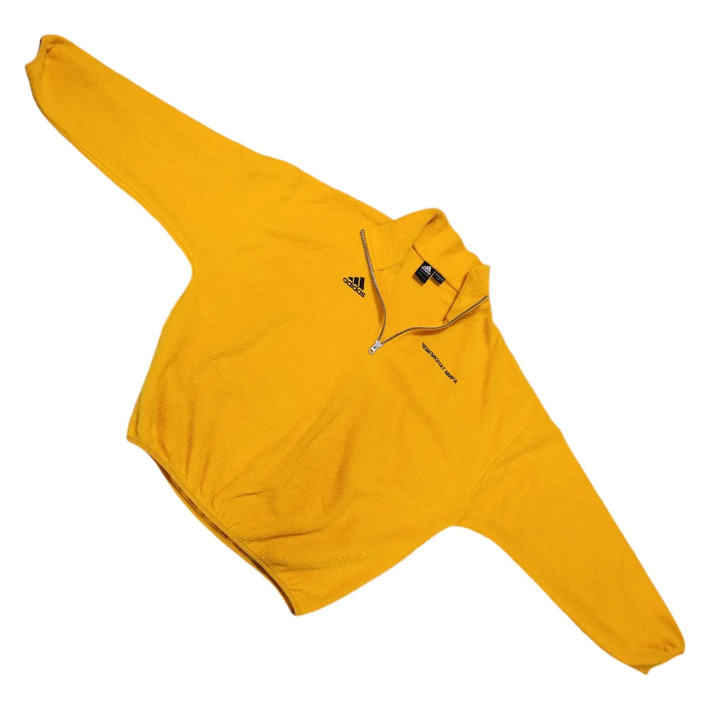 Gosha Rubchinsky X adidas 1/4 zip fleece Yellow Medium image indicator(2)