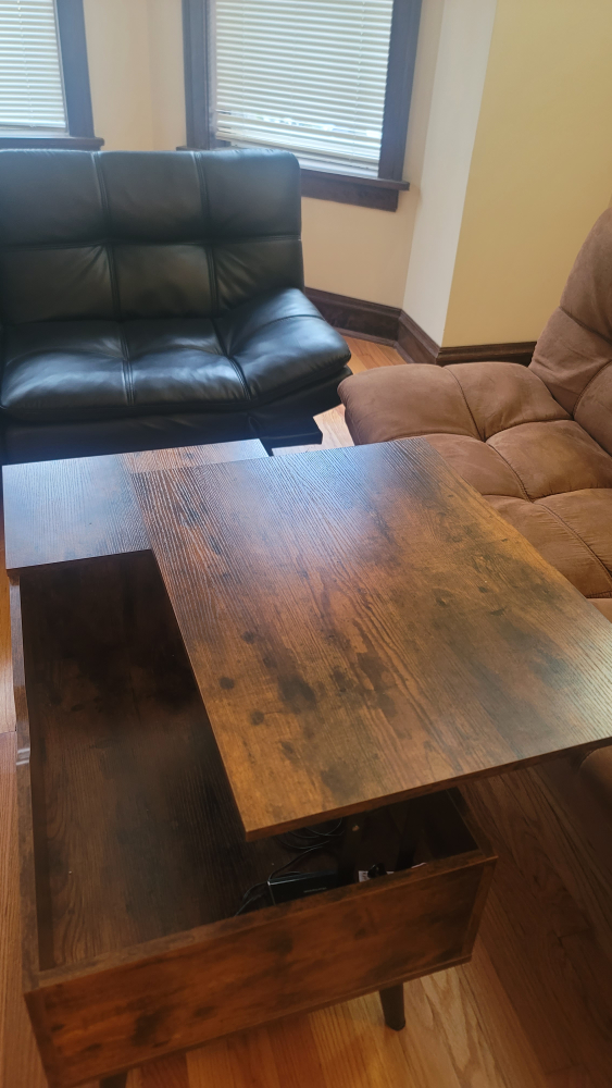 Lift Top Coffee Table with Storage - photo 3