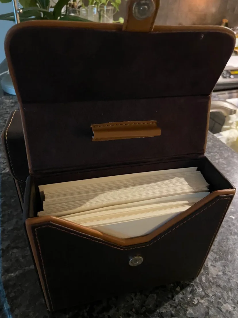 Leather Writing Cards Storage Box image indicator(4)