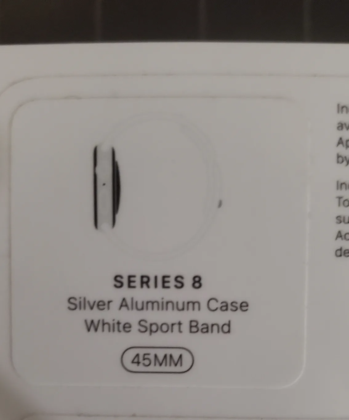 Apple Watch Series 8 45mm Silver Aluminum Case White Sport Band image indicator(3)