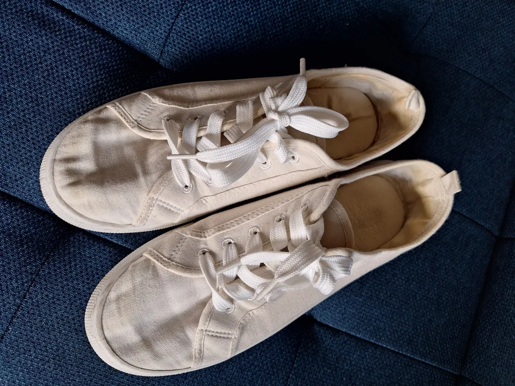 White Canvas Sneakers thumbnail