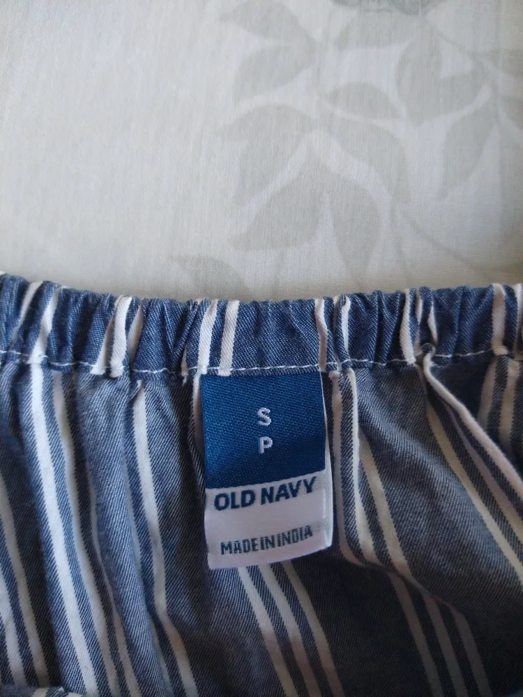 Old Navy Blue and White Striped Blouse image indicator(3)