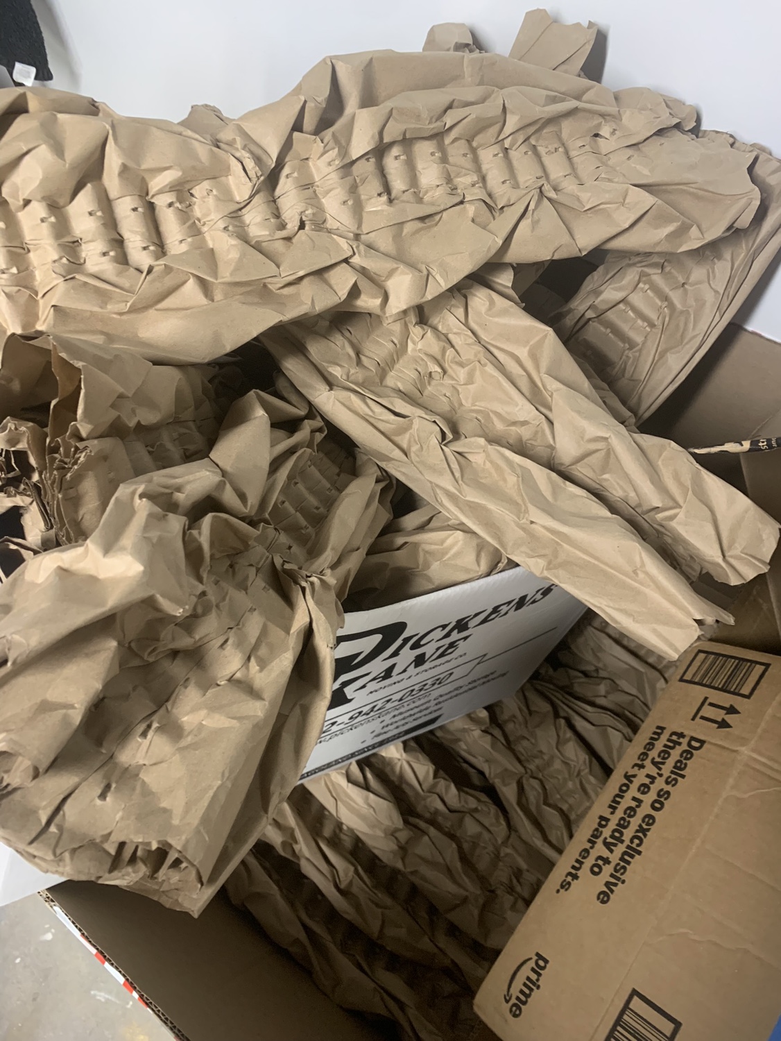 Large Box of Packing Paper and white styrofoam - photo 2
