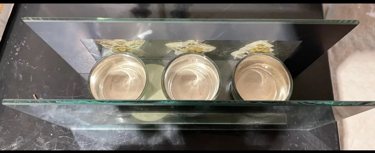 🎅🏼Xmas Glass Candle Holder🎄 image indicator(3)