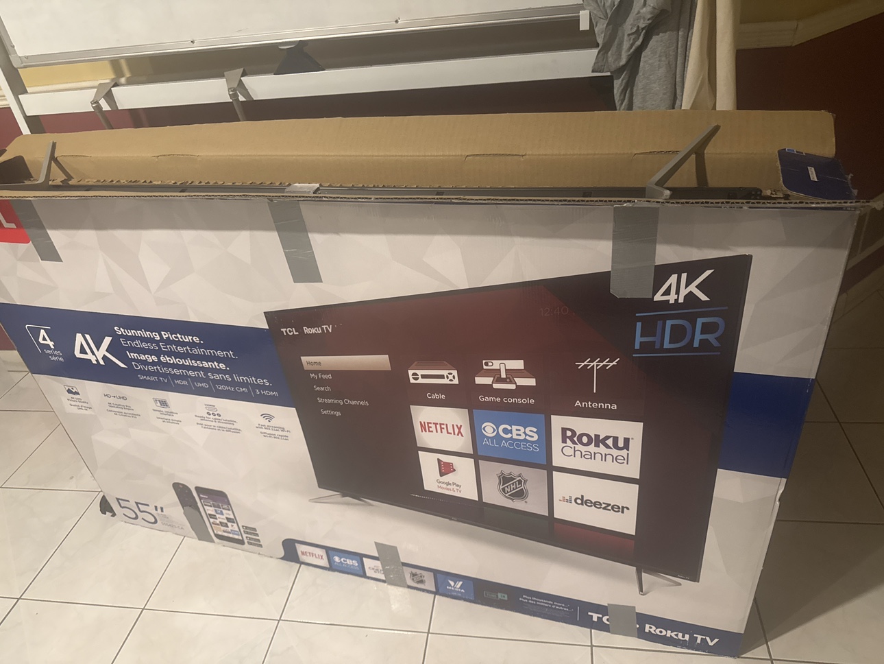 TCL 55" 4K HDR Roku TV
