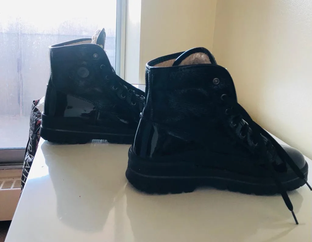 Black Patent Leather Boots thumbnail
