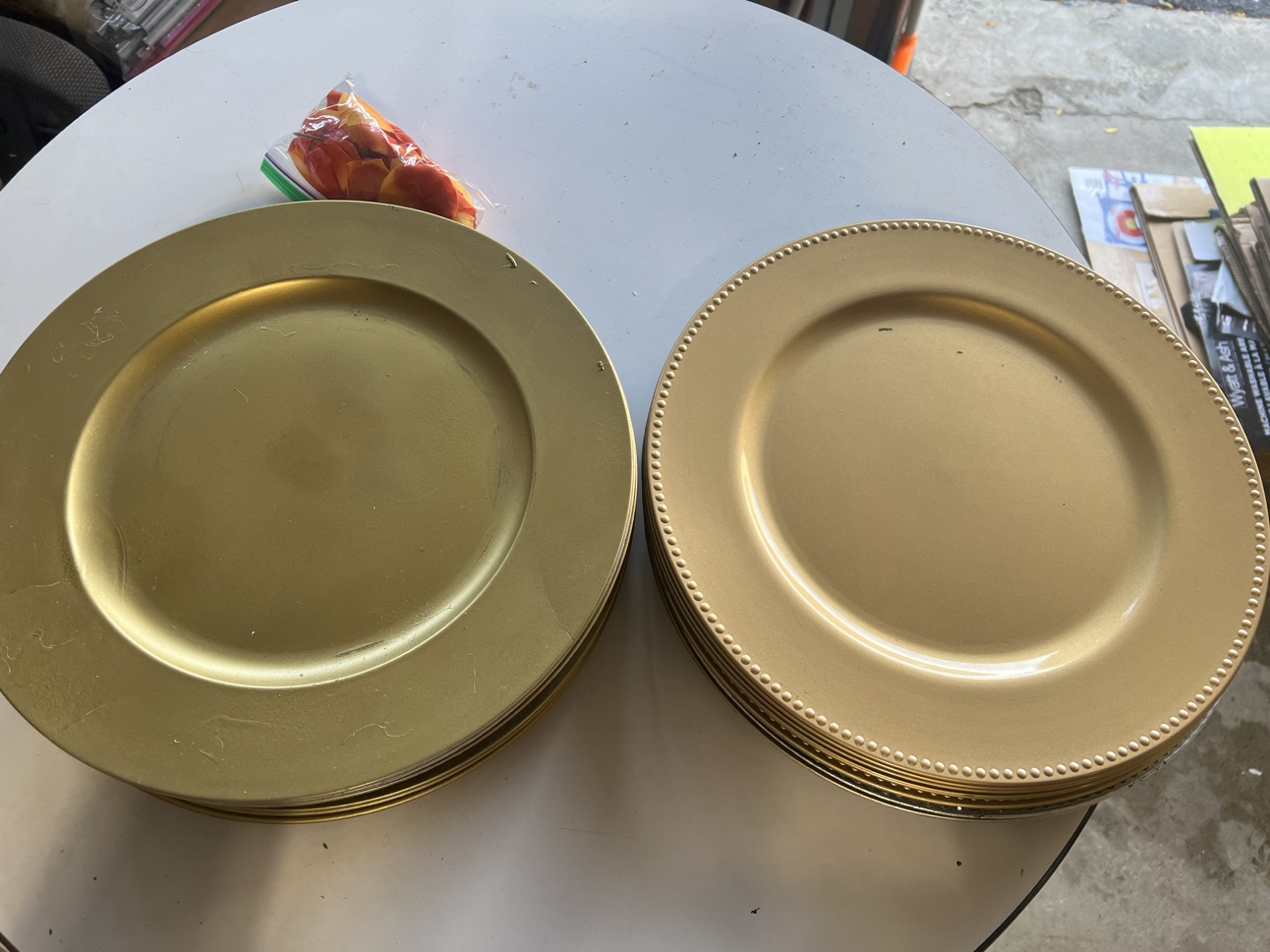 Gold Charger Plates - photo 5