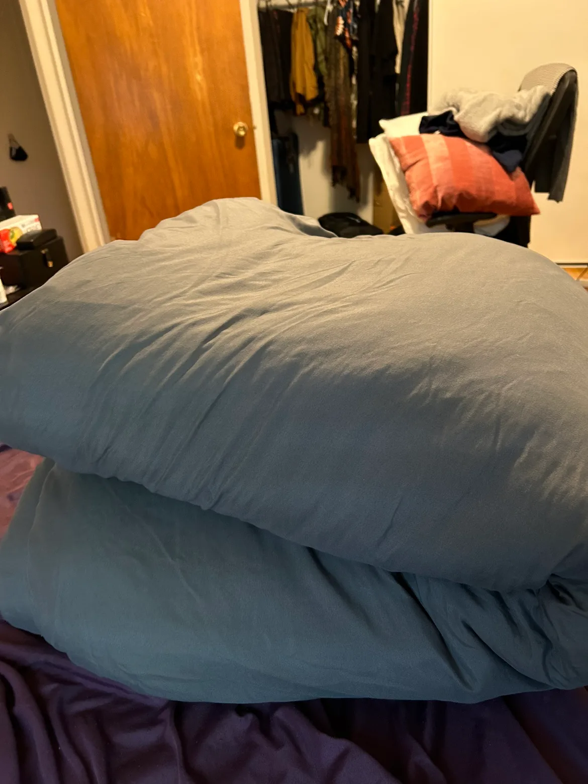 King size Grey Duvet with Cover with Zipper thumbnail