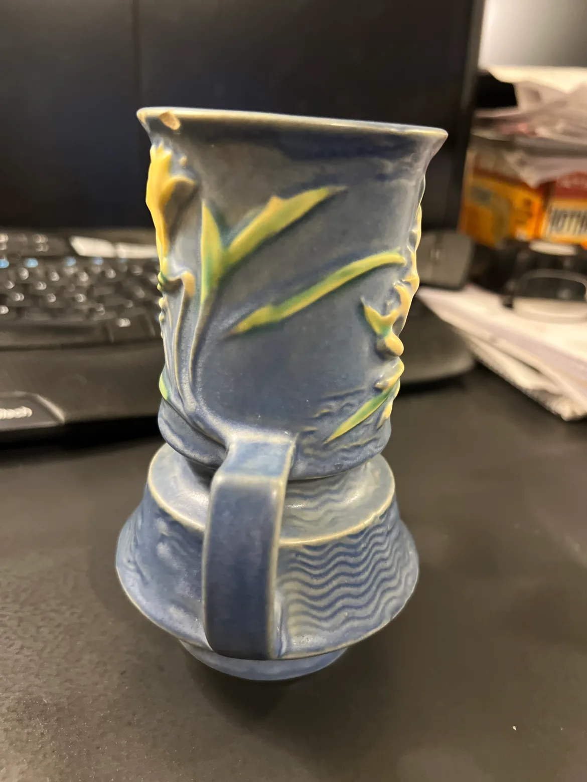 Roseville Freesia Vase (chipped) image indicator(2)