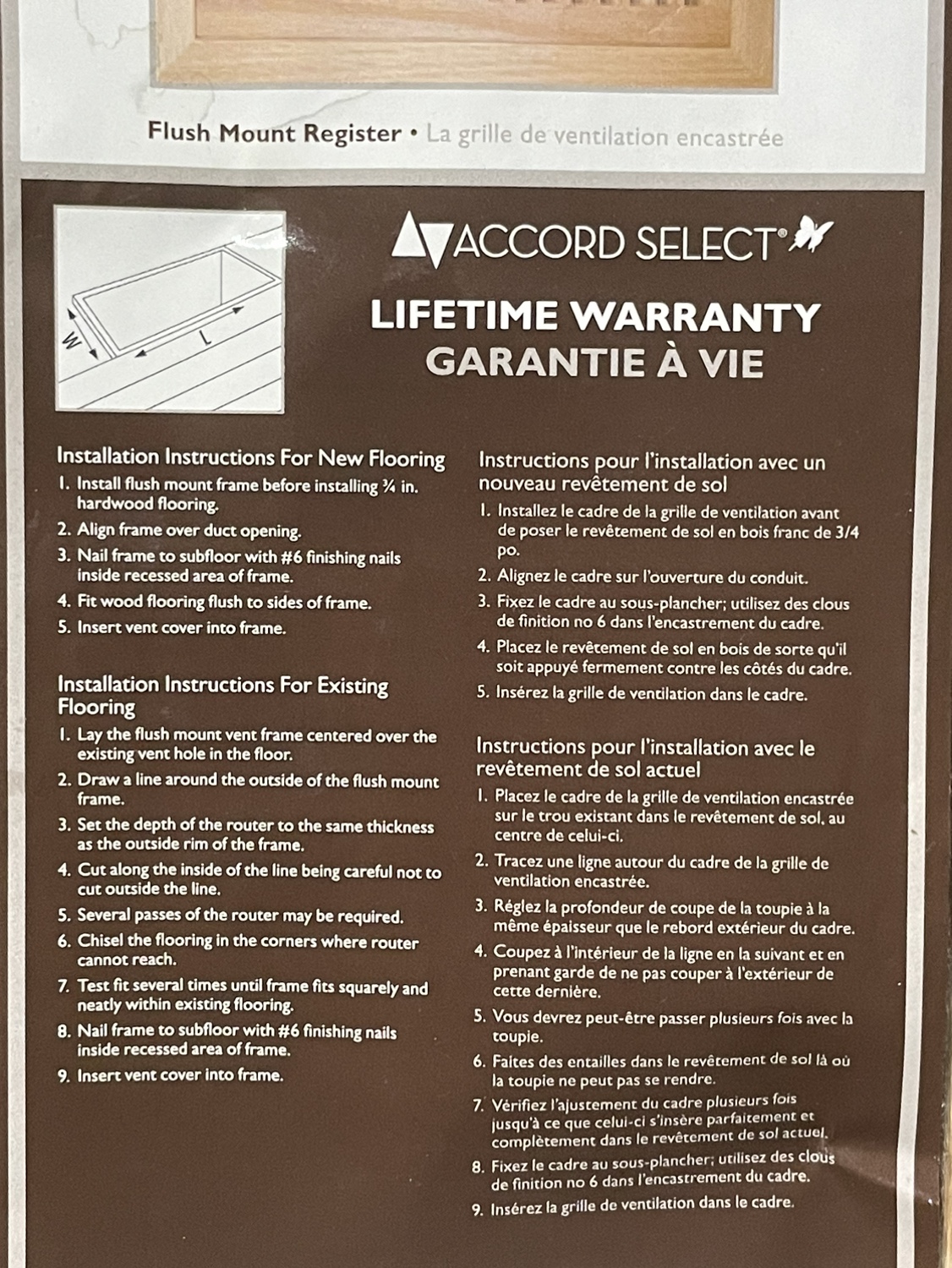 New Flush Mount Register (Vent Cover) - photo 3