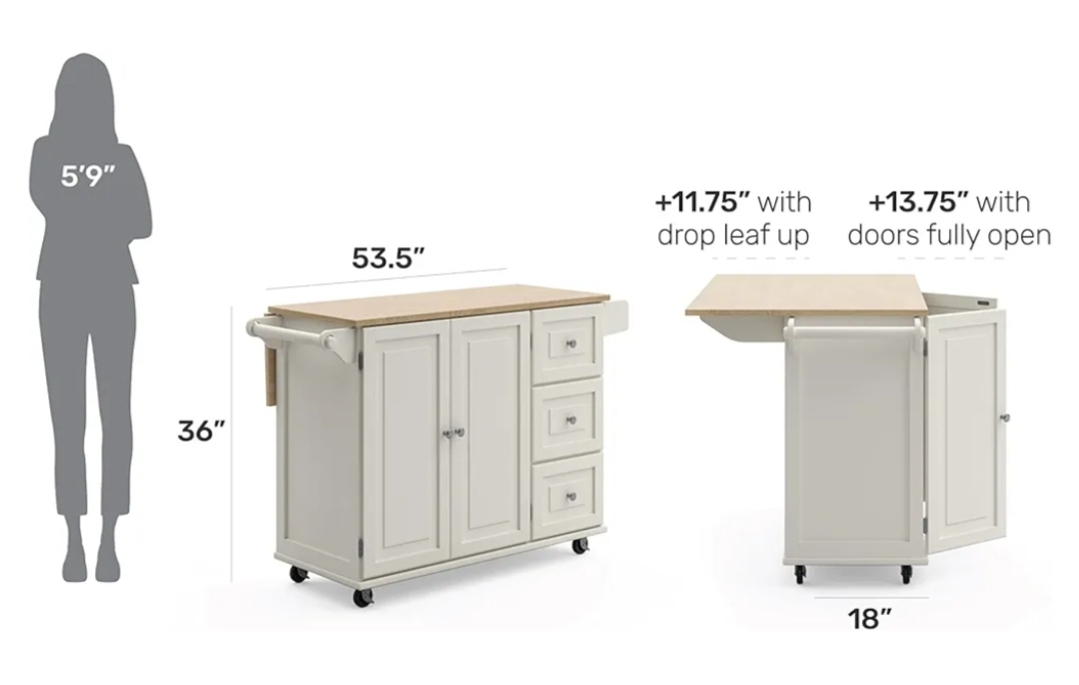 Homes Styles Kitchen Island Cart - photo 3