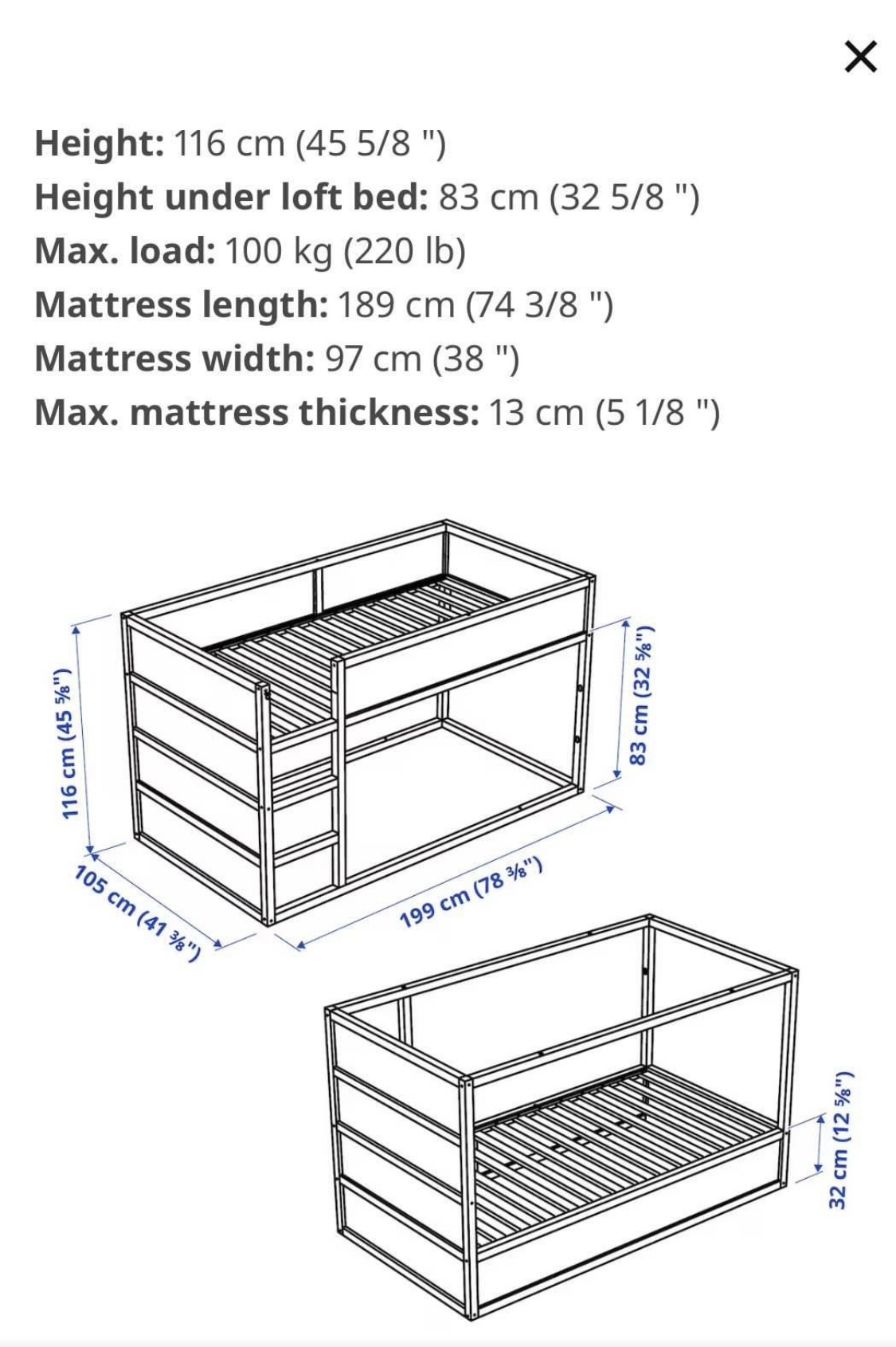 IKEA KURA Bed - photo 3