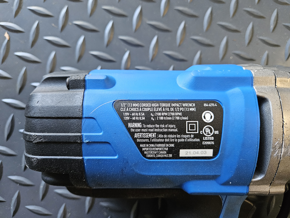 Mastercraft 1/2" Drive 8.5 Amp Impact Wrench - photo 3