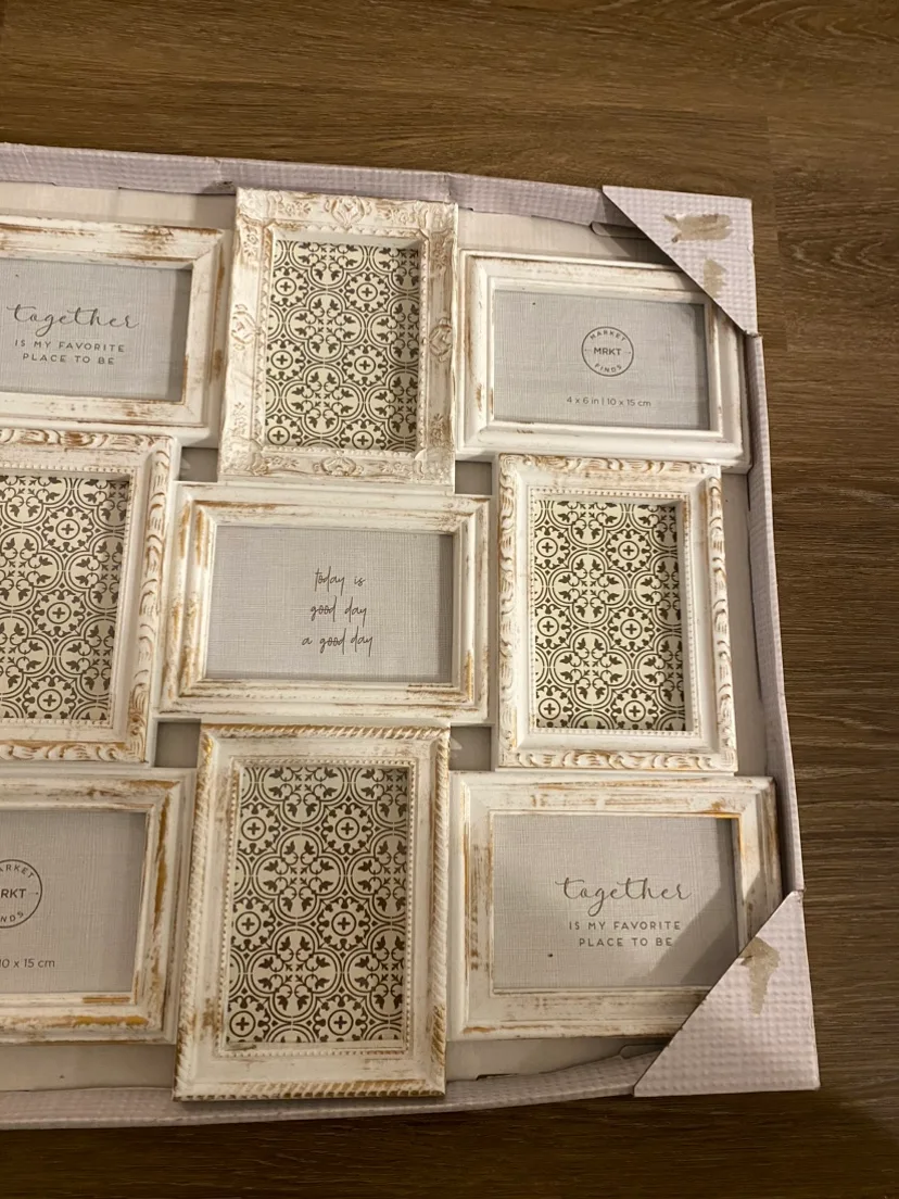 White Collage Picture Frame image indicator(3)