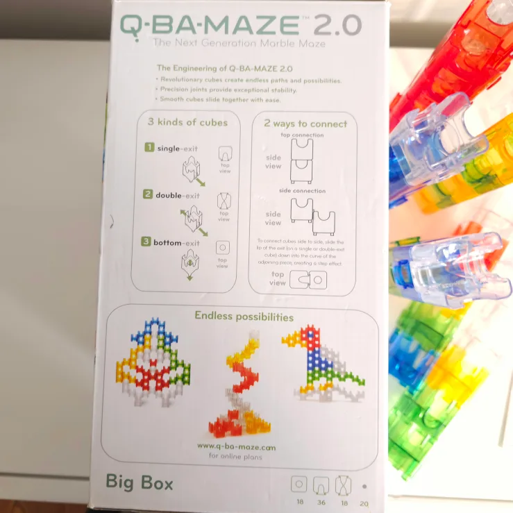 Q-BA-MAZE 2.0 Big Box Marble Run image indicator(8)