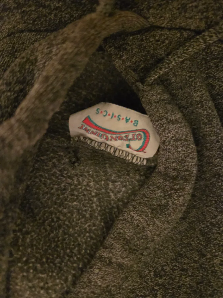 Vintage Grey 90's Cotton Ginny Club Hoodie Sweatshirt image indicator(6)