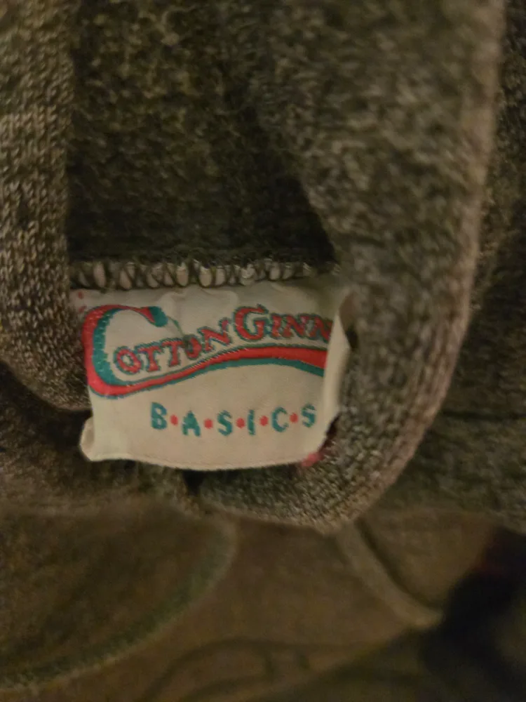 Vintage Grey 90's Cotton Ginny Club Hoodie Sweatshirt image indicator(7)