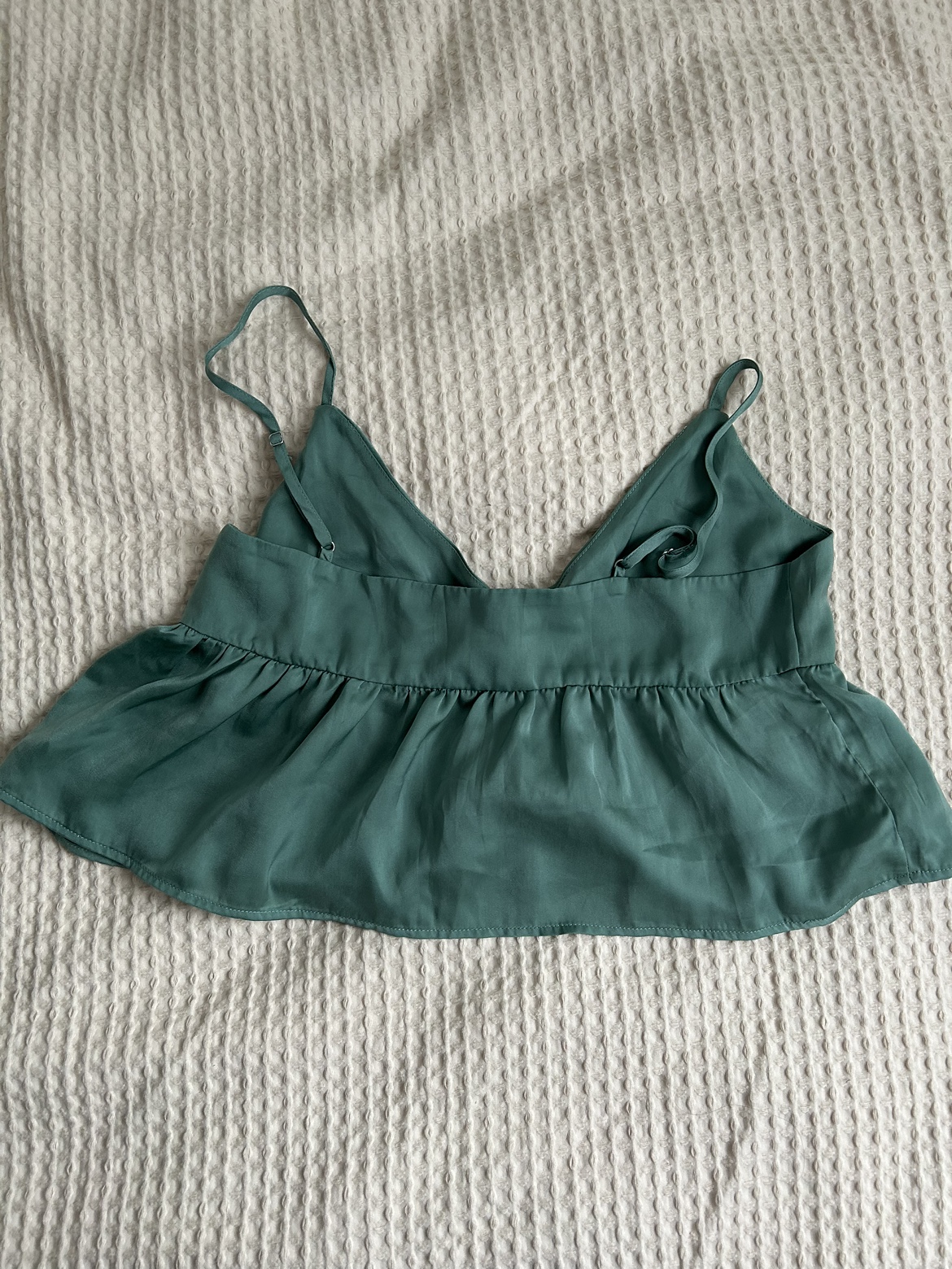 Green Satin Cami Top - photo 2