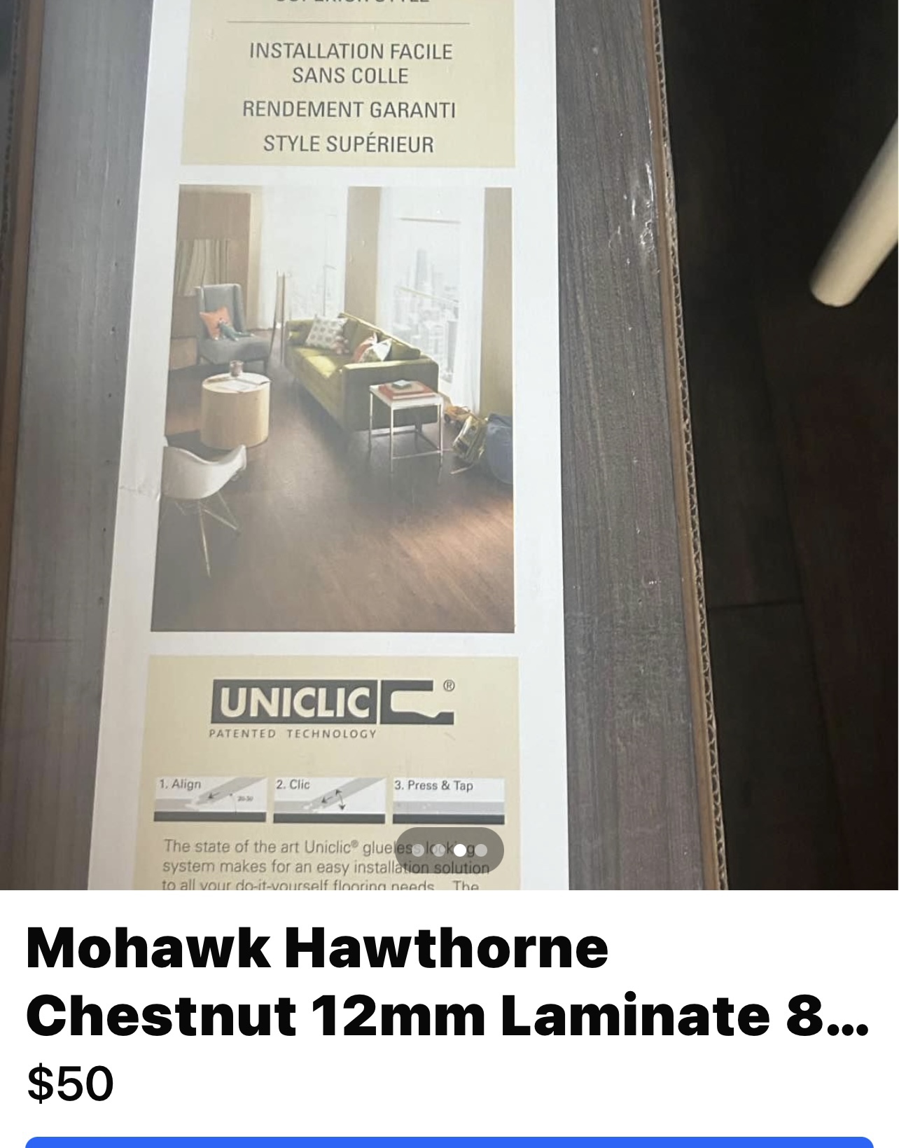 Mohawk Hawthorne Chestnut 12mm Laminate Flooring - 84 sq ft - photo 2