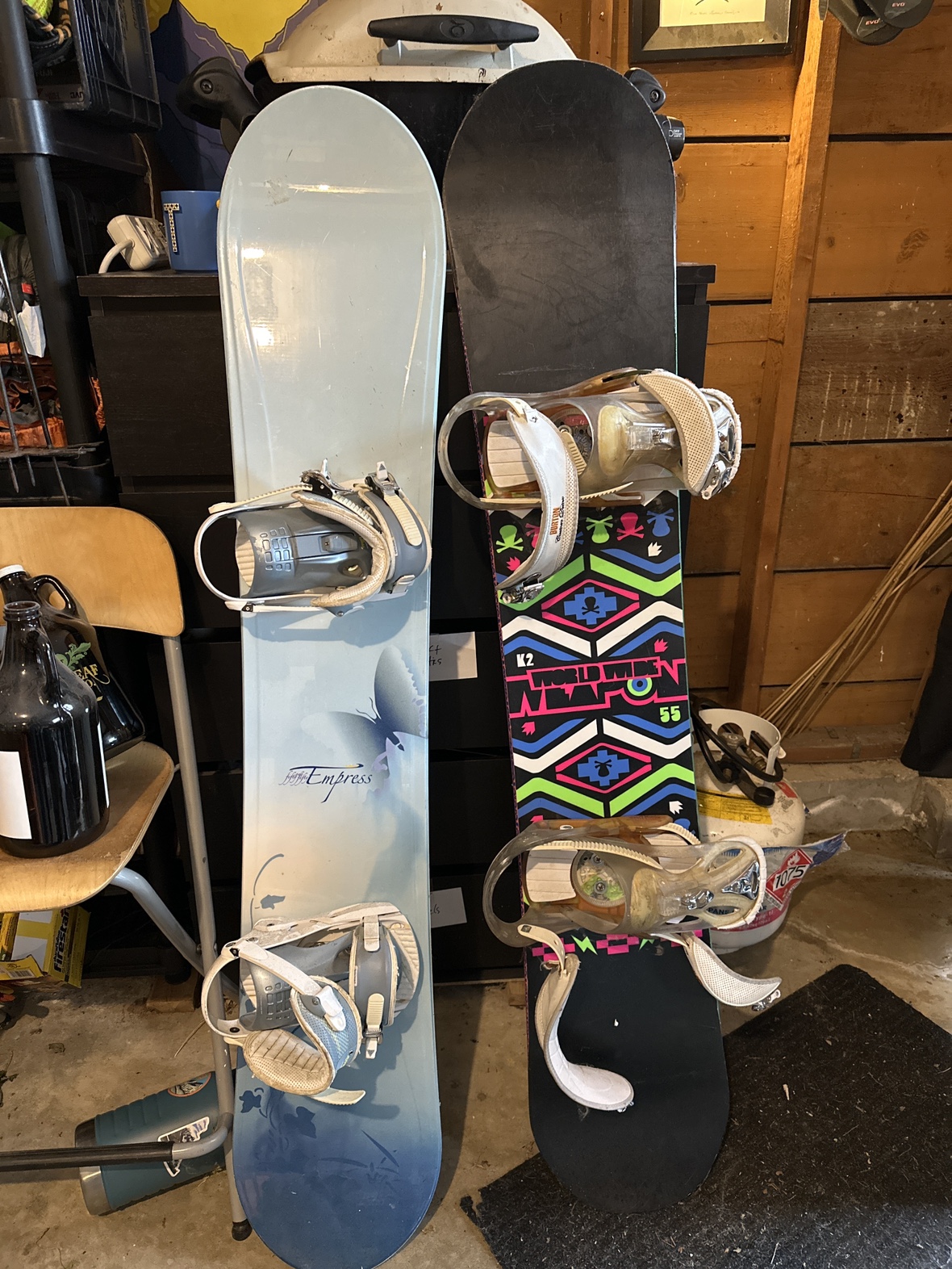 Snowboards and Bindings