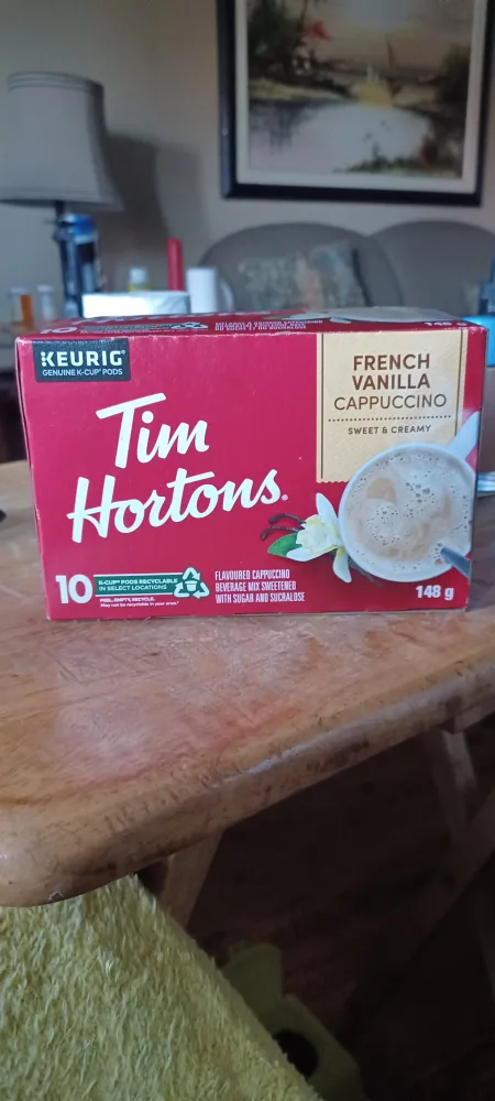 Tim Hortons Keurig pods French Vanilla Cappuccino thumbnail