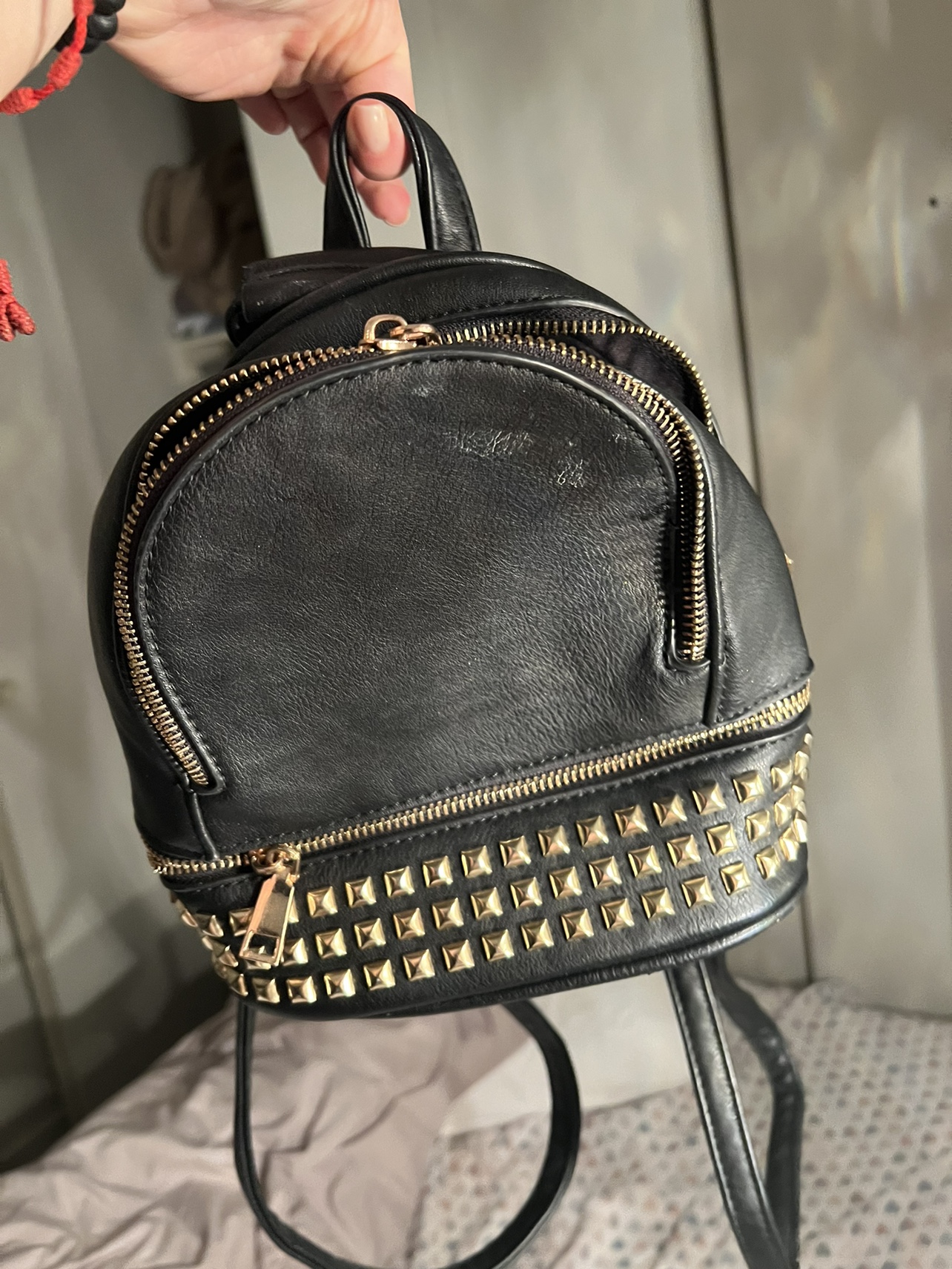 Black Mini Backpack